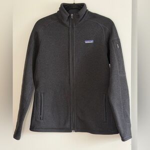 Patagonia Better Sweater Full Zip Black Womens Med. Excellent condition.